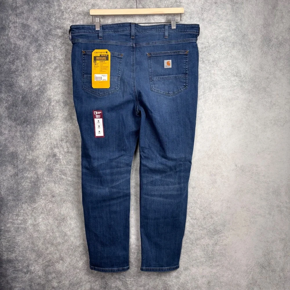 Carhartt‎ Women's Rugged Flex Slim Fit High-Rise Jeans Size 18 Short NWT